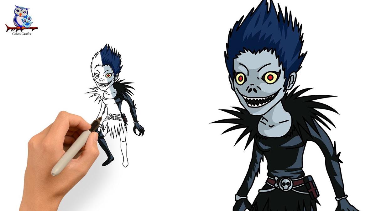 'Video thumbnail for How to Draw Ryuk Death Note Manga - Tutorial'